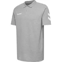 Hummel Go Cotton Polo - Grå Børn, størrelse 176 cm