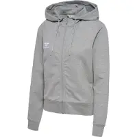 Hummel Sportssweatjakke 'Go 2.0' stone / hvid