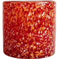 By On Calore fyrfadsstage M Ø15 cm Rød/Orange