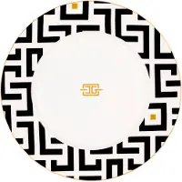 Carolina gynning DECO tallerken Ø29 cm Hvid/Sort