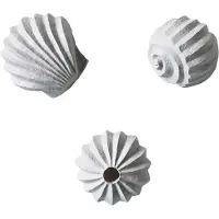 Cooee Design The Genesis Shells skulptur 3-pak Limestone