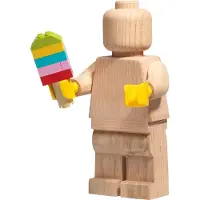 LEGO Stor minifigur i træ, skala 5:1 - Sæbebehandlet egetræ
