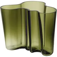 Iittala Alvar Aalto vase mosgrøn 160 mm