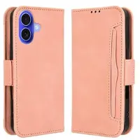 Mtp Products iPhone 16 Plus Kortholder Pung Etui - Pink