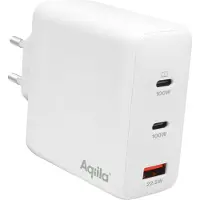 Aqiila Chargebird W120 vægoplader GaN 120W hvid
