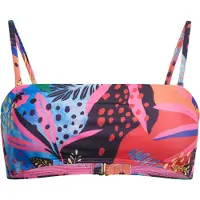 Superdry Superdrytil kvinder. W3010398A Flerfarvet tropisk bandeau-bikinitop (L), Badetøj, Genanvendt polister, Bæredygtig