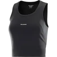Salomon - Trail running tøj dame - Shakeout Bliss Tanklette W Deep Black til UnisexUld - Størrelse L - Sort