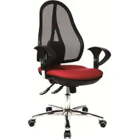 Topstar kontorstol Open Point SY Deluxe OP290U G21 rød/sort