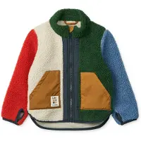 Liewood Fleecejakke - Noam - Garden Green Multi Mix - - 6 år (116) - Fleecejakke
