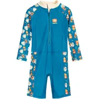 Playshoes UV-beskyttelse 'Dschungel' creme / gul / petroleum / orange