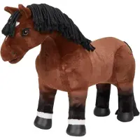LeMieux Toy Pony Chancer - Racing fullblods med en smart kort man - supermjuk kappa för borstning och spel - en storlek