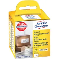 Avery Zweckform Shippingetiket 101x54 mm hvid permanent klæbende - (100 stk./rulle)
