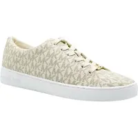 Michael Kors Michael Korstil kvinder. 43R4KTFS1B Keaton-tøfler med beige logo (39), Fast, Blonder, Casual