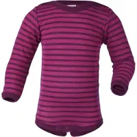 Engel Body l/æ - Uld/Silke - Raspberry/Orchid - - 98/104 - Body L/Æ