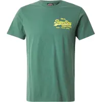 Superdry Superdrytil mænd. M1012099A Vintage grøn broderet T-shirt (XL), Casual, Bomuld, Korte ærmer