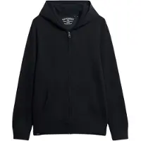 Superdry Superdrytil mænd. M2014170A Essential navy hættetrøje med lynlås Essential navy (L), Casual, Bomuld, Blå
