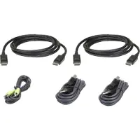 Aten 2L-7D02UDPX5 - Kabelsæt til tastatur / video / mus (KVM) - TAA-kompatibel - for CS1144DP4C, CS1148DP4, CS1148DP4C