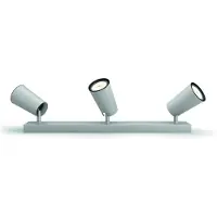 Philips myLiving Paisley lofts-/vægspot x 3, Overflade spotlys, GU10, 3 pære(r ), LED, 220-240 V, Aluminium