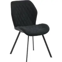 Venture Home - Spisebordsstol Gävle Stof, 2-pak - Sort - Stole - - Homeroom