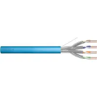Digitus Professional - Installationskabel - 50 m - 7.2 mm - U/FTP - simplex - CAT 6a - IEEE 802.5/IEEE 802.3 - halogenfri, solid - lyseblå, RAL 5012