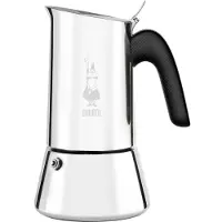Bialetti Venus, 0,17 L, Sort, Rustfrit stål, 4 kopper, Rustfrit stål, Venus Induction,