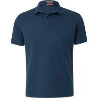 Superdry Superdrytil mænd. M1110440A Essential navy strikket polo shirt (S), Casual, Bomuld, Korte ærmer, Blå