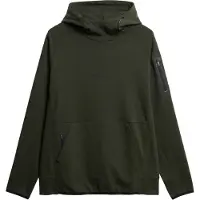 Superdry Superdrytil mænd. M2013728A Løstsiddende sweatshirt med hætte og logo Tech green (XXL), Casual, Grøn, Bomuld