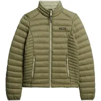 Superdry Superdrytil kvinder. W5011835A Fuji-jakke grøn (S), Casual, Polyester