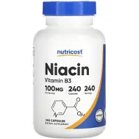 Nutricost , Niacin, 100 mg, 240 Kapsler