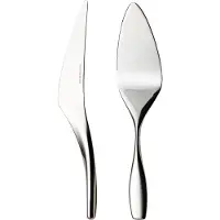 Hardanger Bestikk Hardanger kniv og kagespade 2 dele rustfrit stål
