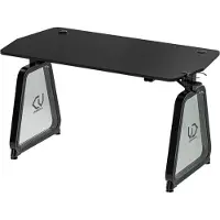 Ultradesk Booster, Lige, Friform facon, MDF, Stål, Spil, Sort