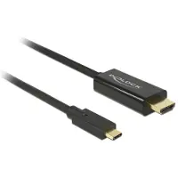 DeLOCK - Ekstern videoadapter - Parade PS171 - USB-C - HDMI - sort