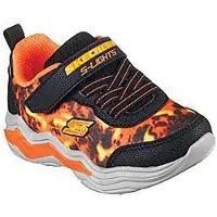 SKECHERS Sneakers med Gore & Strap til små Drenge Erupters IV med lys sort orange