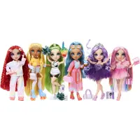 Rainbow High Fashion Pack Sleepover inkluderer 1 fuld PJ -outfit hjemmesko smykker og leg tilbeh?r. Bland & match med andre pakker for at skabe m