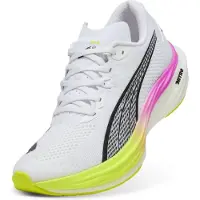Puma Deviate NITRO 3 Running Shoes Men, Shoes, White/Yellow Alert/Pure Magenta, 46