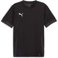 Puma Trænings T-Shirt teamGOAL - Sort/Hvid/Mørk grå, størrelse Small