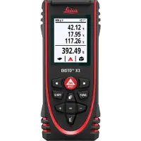 Leica DISTO X3, Laserafstandsmåler, ft, Indgang, m, Sort, Digital, IP65, Android, iOS