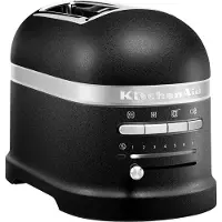 KitchenAid 5KMT2204EBK, 2 skive(r), Sort, Aluminium, Brødrister 1250 W