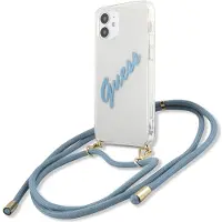 GUESS GUHCP12SCRTVSBL iPhone 12 mini 5,4" blå/blå hardcase Script Vintage