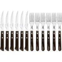 Tramontina Churrasco Biffbestik 12 dele Brun-blank
