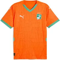 Puma Côte d'Ivoire 2025 Home Jersey Men, Clothing, Rickie Orange/Jade Frost, XS