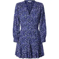 Pepe Jeans Pepe Jeanstil kvinder. PL953639 Anna Amarino-kjole (S), Casual, Viscose, Lange ærmer, Blå