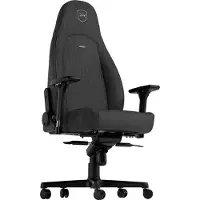 Noblechairs ICON TX - Stol - ergonomisk - armstøtter - T-formet - vippe - aluminium, polyurethan, tekstil, memory foam, nylon/polyetylen, koldskum, stålramme - antracite