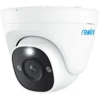 Reolink P334 - Netværksovervågningskamera - kugle - udendørs, indendørs - vejrbestandig - farve (Dag/nat) - 8 MP - 3840 x 2160 - 4K - audio - LAN - H.265 - DC 12 V / PoE