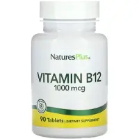 Natures Plus , Vitamin B12, 1,000 mcg, 90 Tabletter