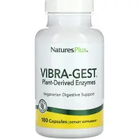 NaturesPlus , Vibra-Gest, Plant-Derived Enzymer, 180 Kapsler