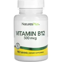 NaturesPlus , Vitamin B-12, 500 mcg, 90 Tabletter