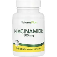 Natures Plus , Niacinamid, 500 mg, 90 Tabletter