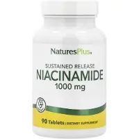NaturesPlus , Niacinamid, Sustained Release , 1.000 mg, 90 Tabletter