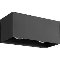 Eglo LESMO UDE VÆG 4X2,2W 920LM IP44 SORT/KLAR